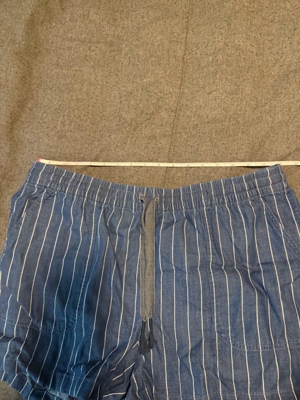 J. Crew stripe drawstring shorts, L - Picture 5 of 6